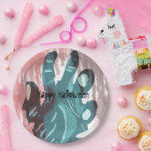 Zombie Party Hand Spooky Bloody Halloween-Kostüm Pappteller (Party)