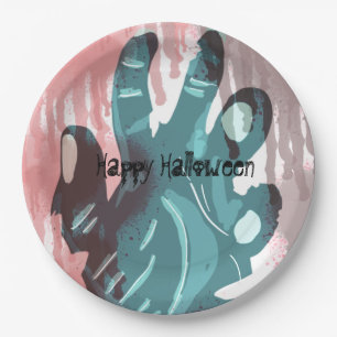 Zombie Party Hand Spooky Bloody Halloween-Kostüm Pappteller