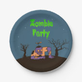 Zombie Party Pappteller (Vorderseite)