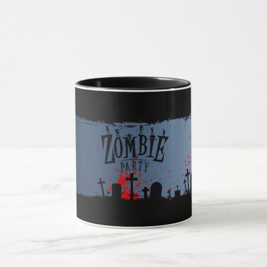 Zombie-Party Tasse (Zentrum)