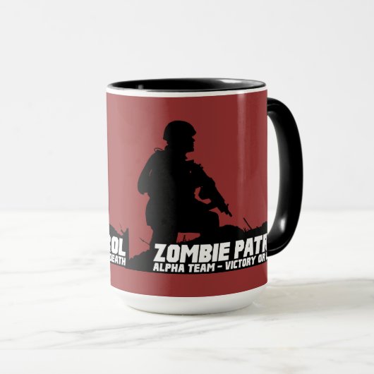 Zombie-Patrouille - Alphateam, Sieg oder Tod Tasse (VorderseiteRechts)