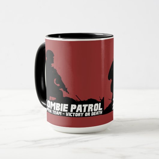 Zombie-Patrouille - Alphateam, Sieg oder Tod Tasse (Vorderseite Links)