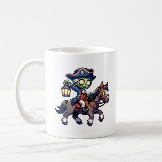 Zombie Paul Revere's Ride Kaffeetasse (Links)