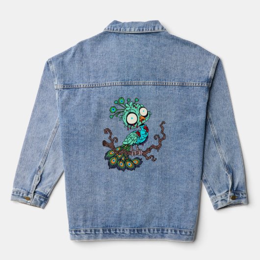 Zombie Peacock Jeansjacke (Rückseite)