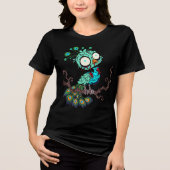 Zombie Peacock Tri-Blend Shirt (Vorderseite)