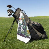 Zombie-Pflanzen-Elternteil Golfhandtuch (Gras)