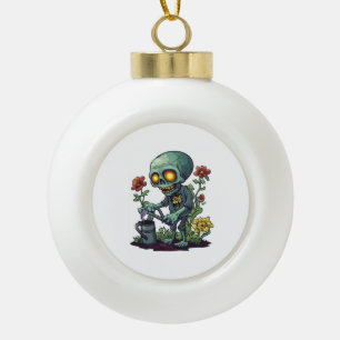 Zombie-Pflanzen-Elternteil Keramik Kugel-Ornament