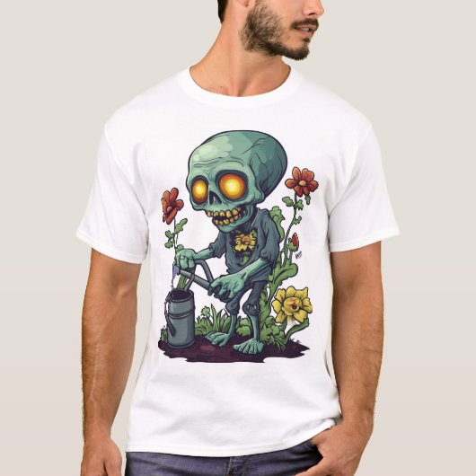 Zombie-Pflanzen-Elternteil T-Shirt (Vorderseite)