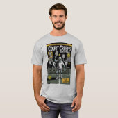 Zombie Pickleball Schläger Comic Design T-Shirt (Vorne ganz)