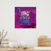 Zombie Pig Poster (Küche)