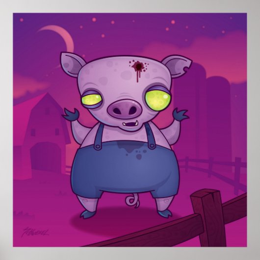Zombie Pig Poster (Vorne)