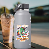 Zombie Pilot Flugzeug Pumpkins Halloween Zoll Aufkleber