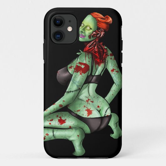 Zombie Pin-Up iPhone 5 Case-Mate Barely There™ Hülle (Rückseite)