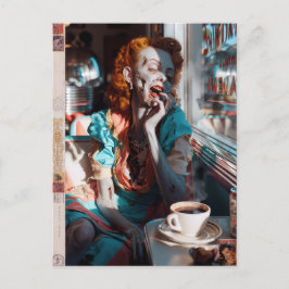 Zombie Pin-Up V Postkarte