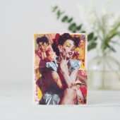 Zombie Pin-Up VII Postkarte (Stehend Vorderseite)