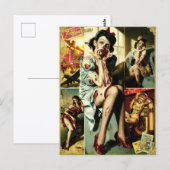 Zombie Pin-Up's II Postkarte (Vorne/Hinten)