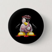 Zombie-Pinguin Button (Vorderseite)