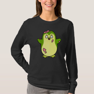 Zombie Pinguin Halloween Tier Süßes Monster Grafik T-Shirt