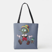 Zombie Pinocchio & Cricket Tasche (Rückseite)