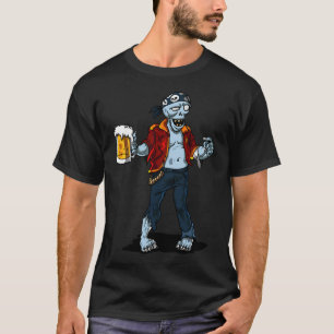 Zombie-Pirat-Bier-Halloween-Party T-Shirt