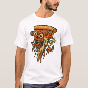 Zombie Pizza Slice - Creepy Funny Horror Küche Kun T-Shirt