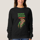 Zombie   Pizza  Undead Eats Pizza  Horror   Sweatshirt (Vorderseite)