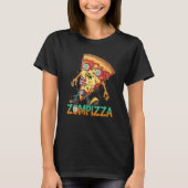 Zombie Pizza Zompizza Funny Halloween Zombie Food T-Shirt (Vorderseite)