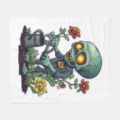 Zombie Plant Parent Fleecedecke (Vorderseite (Horizontal))
