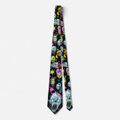 Zombie-Platsche Gesichter Krawatte (Vorderseite)