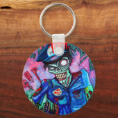 Zombie Polizist Schlüsselanhänger (Vorderseite)