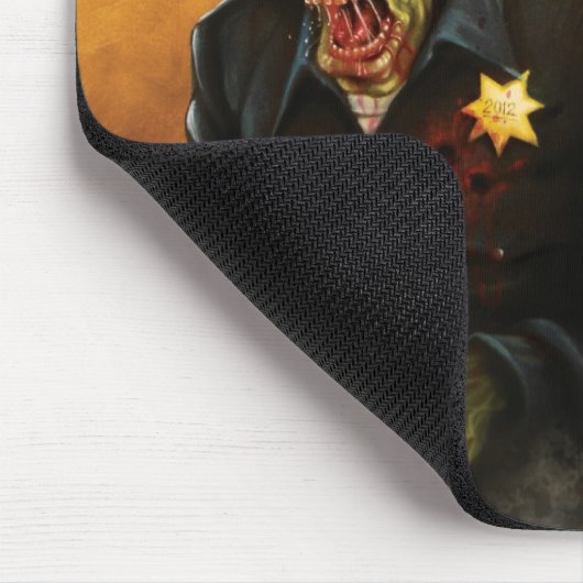 Zombie-Polizisten Mousepad (Ecke)