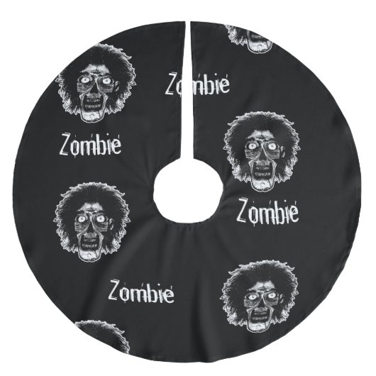 Zombie Polyester Weihnachtsbaumdecke (Vorderseite)