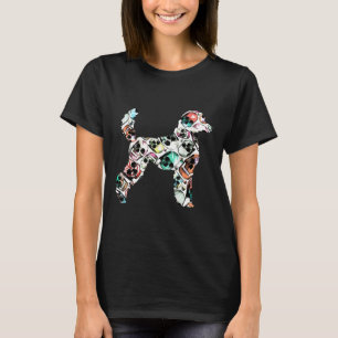 Zombie Poodle Skull Halloween Funny Niedliches Kos T-Shirt