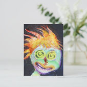 Zombie POP Art Postkarte (Stehend Vorderseite)