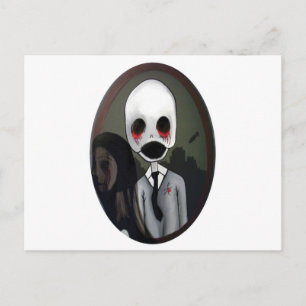 Zombie-Portrait Postkarte