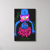 Zombie Poster Leinwanddruck (Vorderseite)