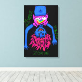 Zombie Poster Leinwanddruck (Insitu (Holzboden))