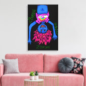 Zombie Poster Leinwanddruck (Insitu (Wohnzimmer))