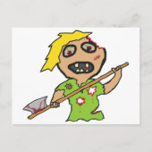 Zombie Postkarte (Vorderseite)
