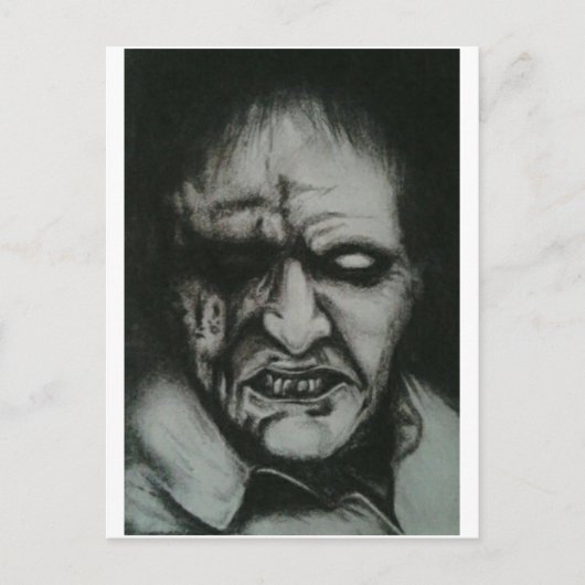 Zombie Postkarte (Vorderseite)