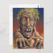 Zombie Postkarte (Vorne/Hinten)