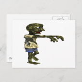 Zombie Postkarte (Vorne/Hinten)