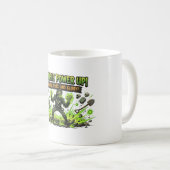 Zombie Power Up Gamer Grafik Kaffeetasse (VorderseiteRechts)