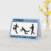 Zombie Preparedness Befriend Slow Design Karte (Gelbe Blume)