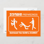 Zombie Preparedness Befriend Slow WHDesign Postkarte (Vorne/Hinten)