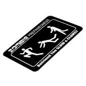 Zombie Preparedness Befriend Slow WHITE LG Design Magnet (Linke Seite)