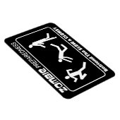 Zombie Preparedness Befriend Slow WHITE LG Design Magnet (Rechte Seite)