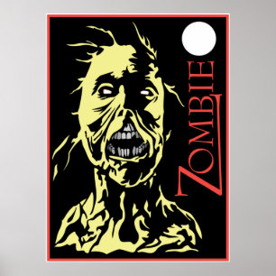 Zombie Print Poster