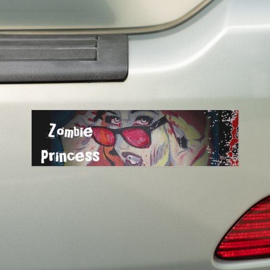Zombie-Prinzessin Autoaufkleber (Auf Auto)