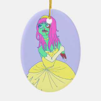 Zombie-Prinzessin Keramik Ornament